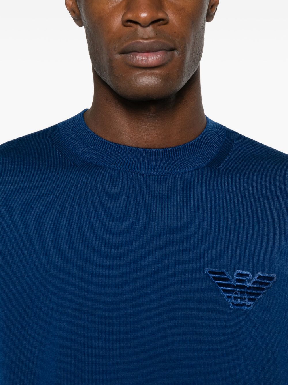 Emporio Armani Sweaters Blue