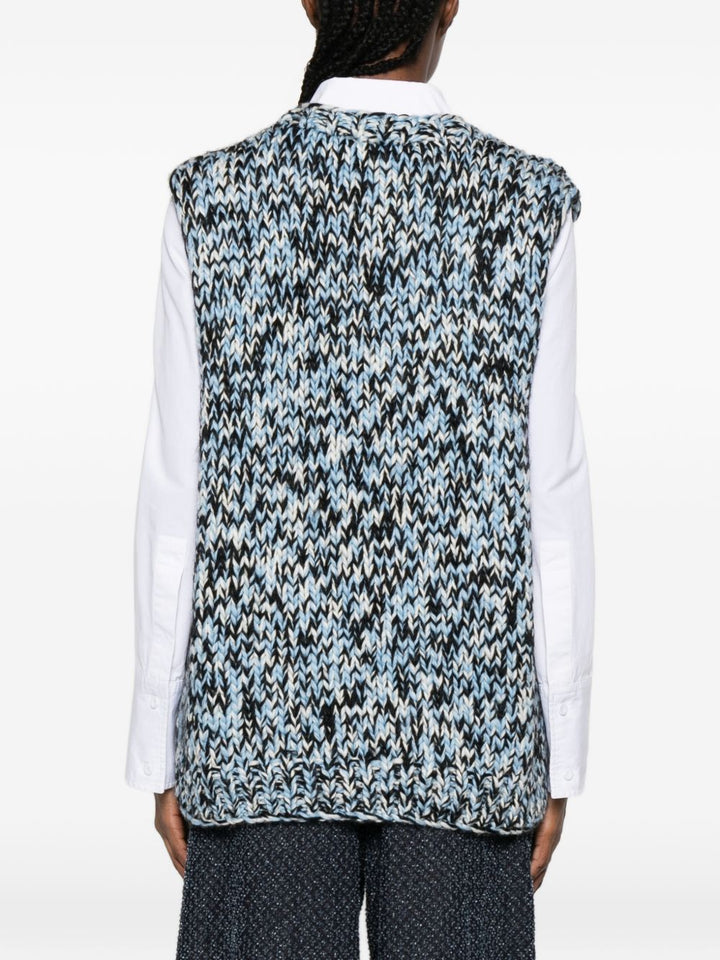 GANNI Sweaters Clear Blue