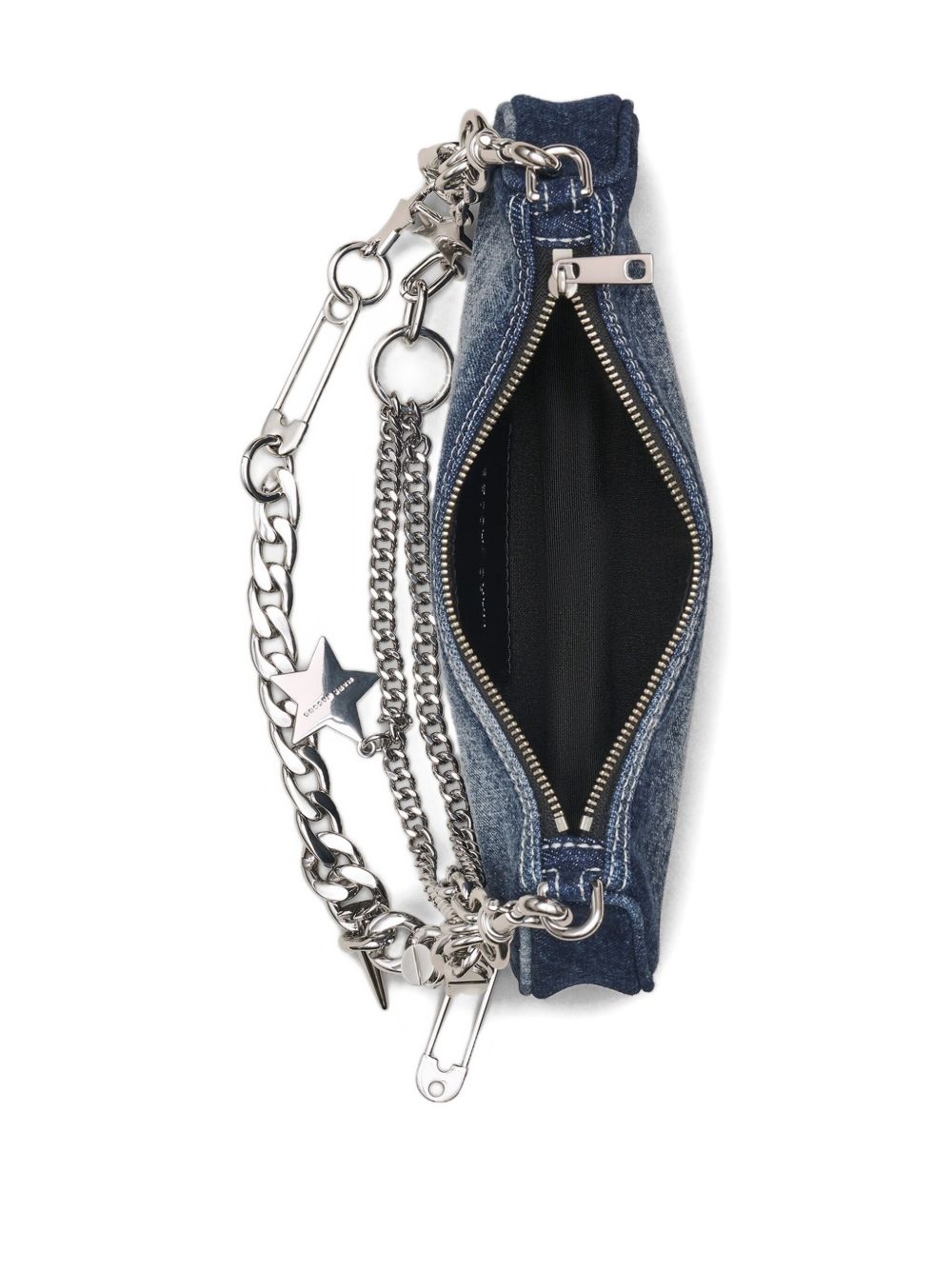 Marc Jacobs The Faded Denim Charm Shoulder Bag