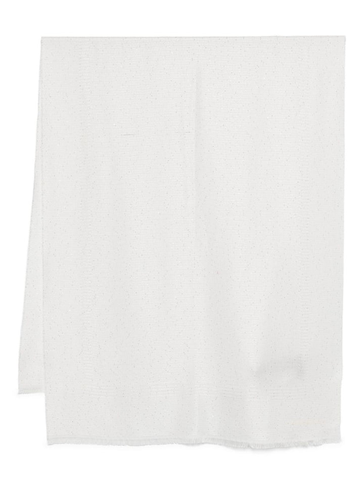 Emporio Armani Scarfs White