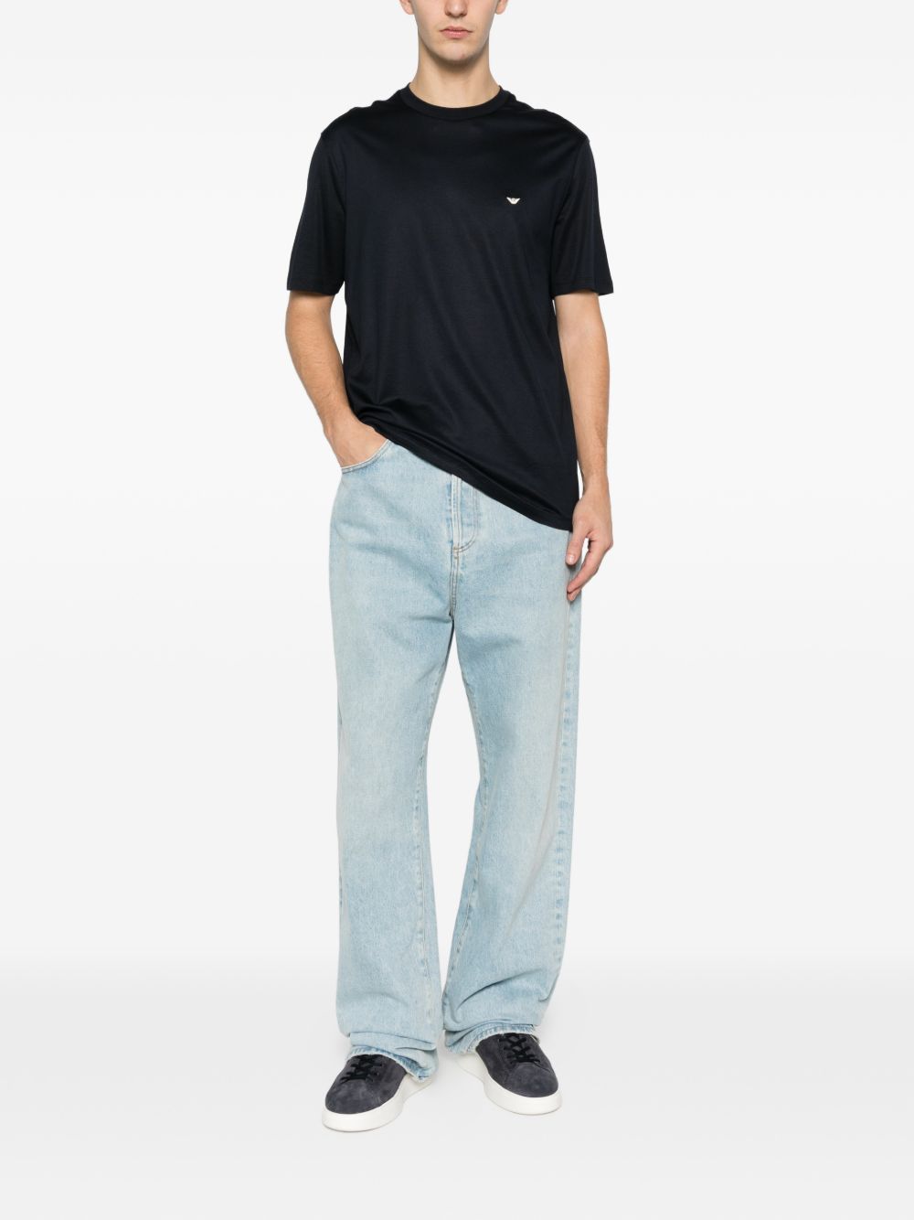 Emporio Armani T-shirts and Polos Blue