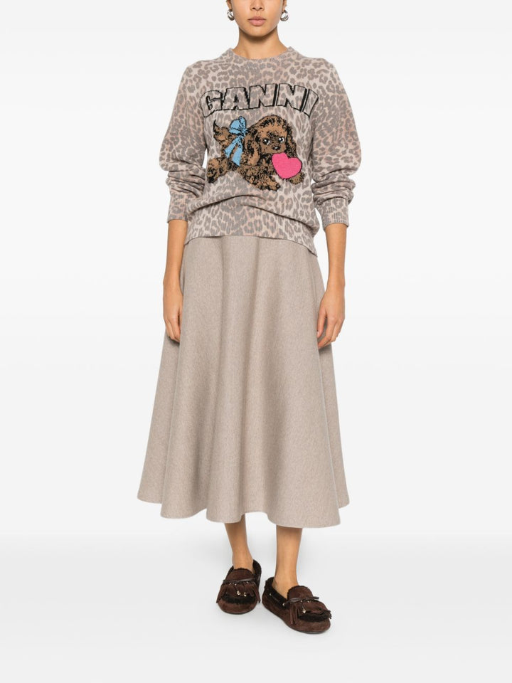 GANNI Sweaters Brown