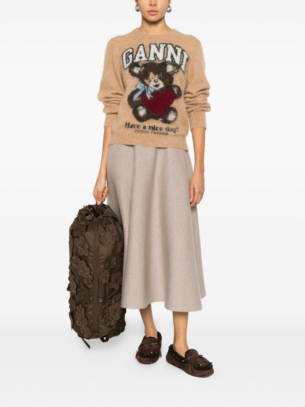 GANNI Sweaters Camel