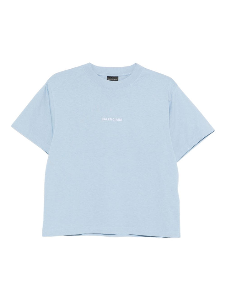 Balenciaga T-shirts and Polos Clear Blue
