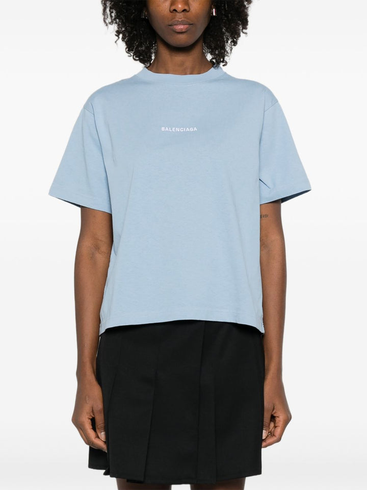 Balenciaga T-shirts and Polos Clear Blue
