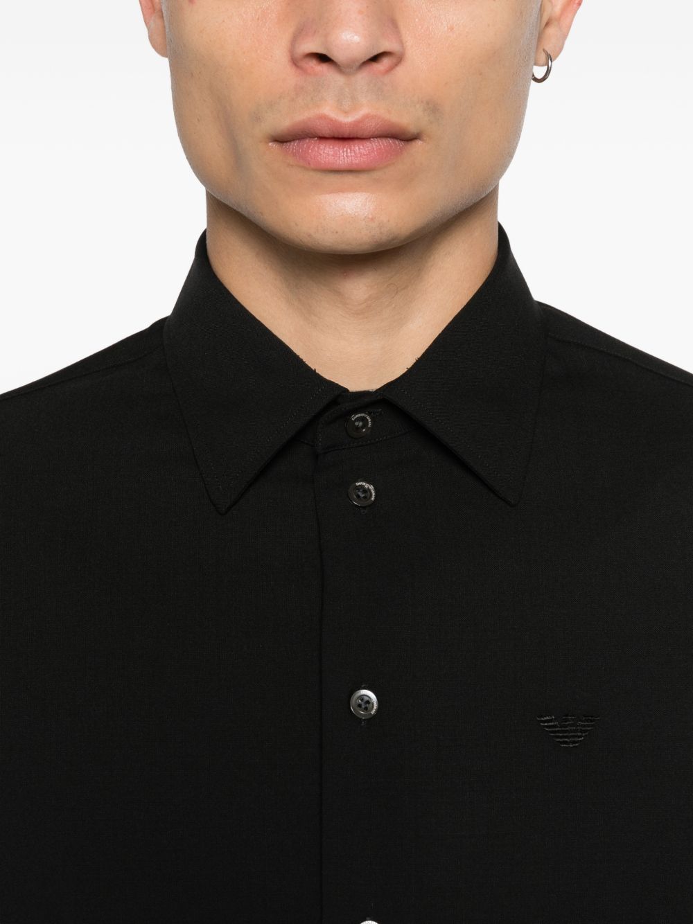 Emporio Armani E.ARMANI EXCLUSIVE PRE Shirts Black