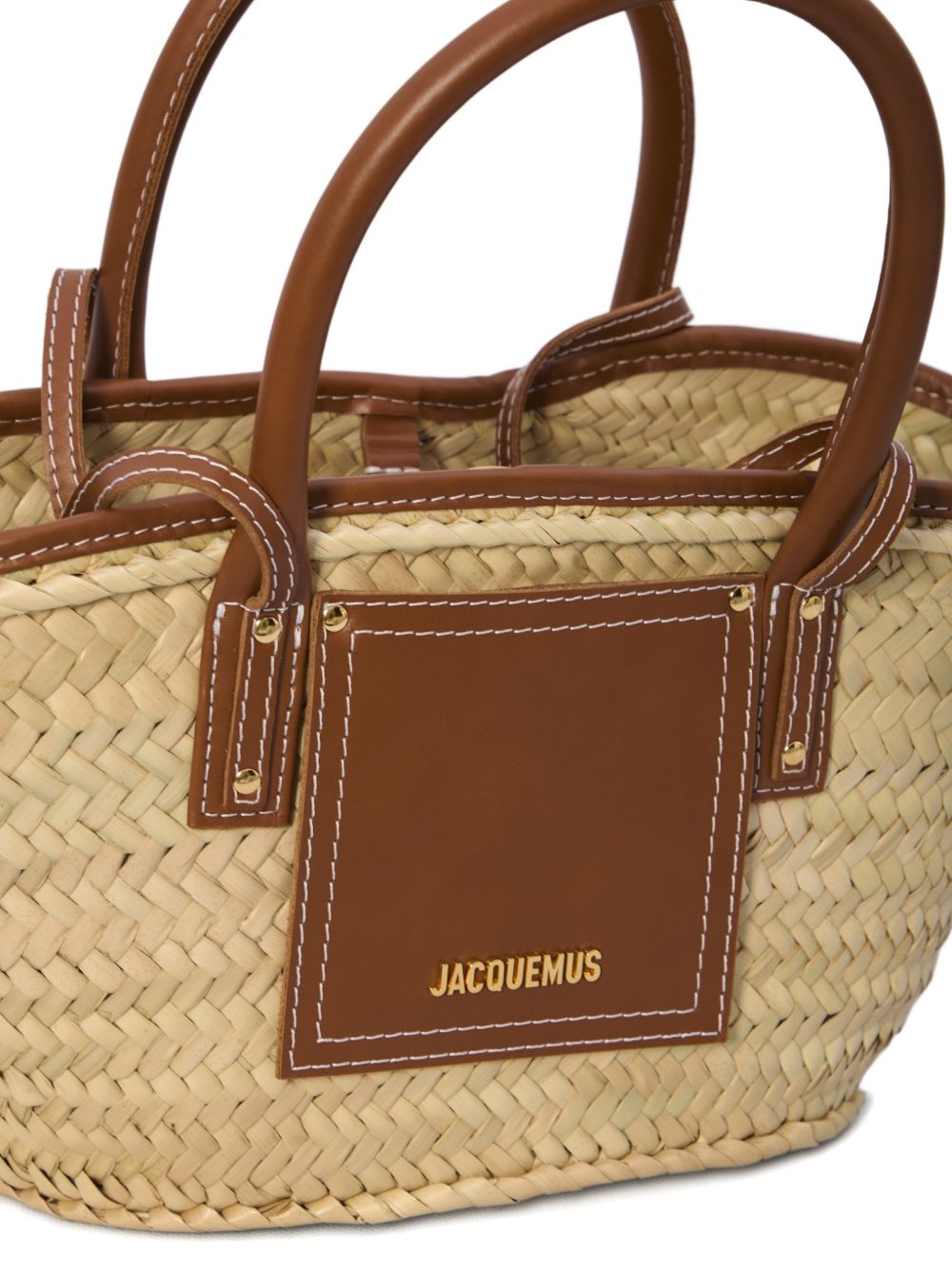 Jacquemus Le Panier Soli rafia basket bag