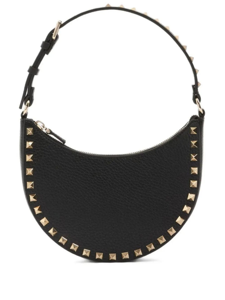 Valentino Garavani Mini Rockstud Hobo Bag in Grainy Calfskin