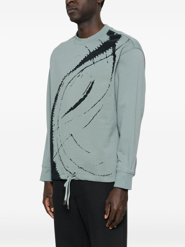 Emporio Armani Sweaters Clear Blue