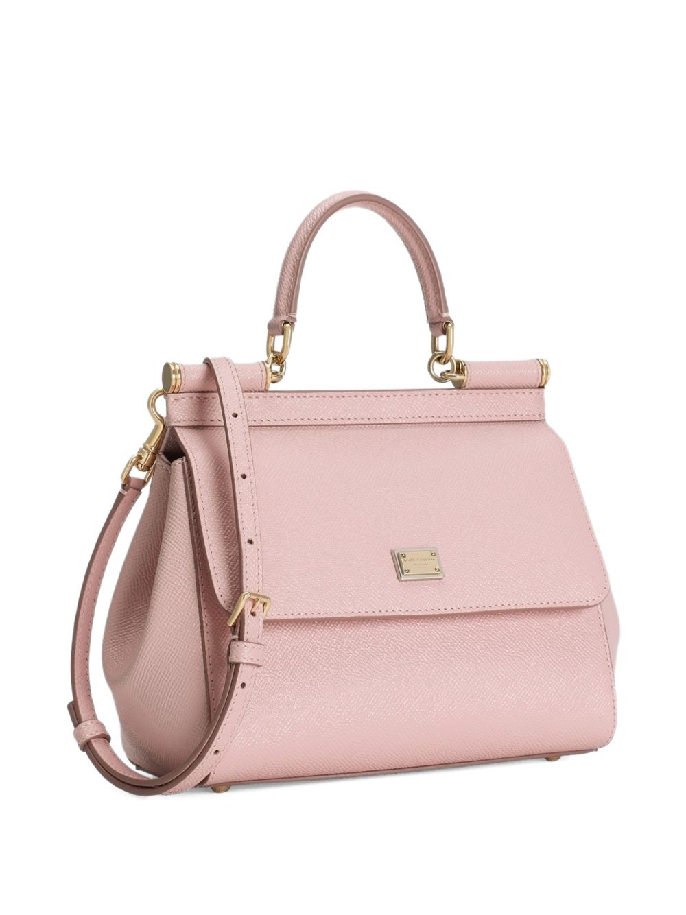 Dolce & Gabbana-medium Sicily handbag in pink leather
