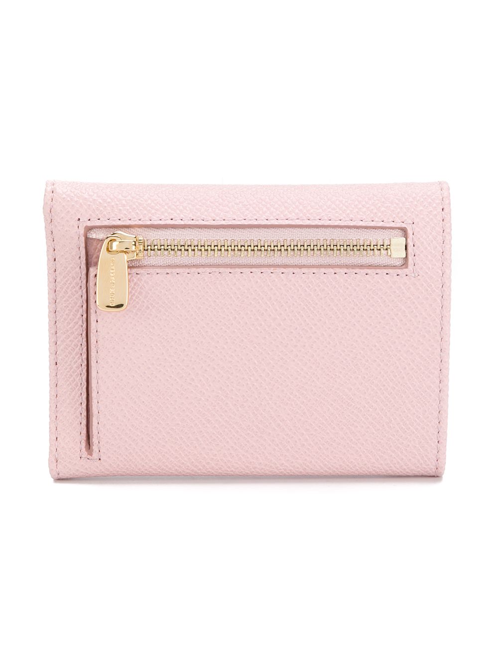 Dolce & Gabbana-Women's Pink Leather Flap French Wallet