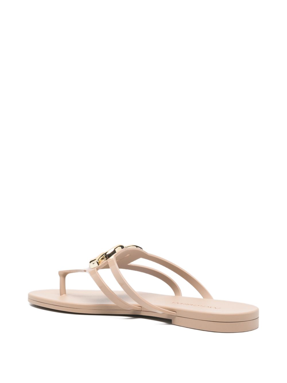 Dolce & Gabbana DG thong sandal in cipria rubber