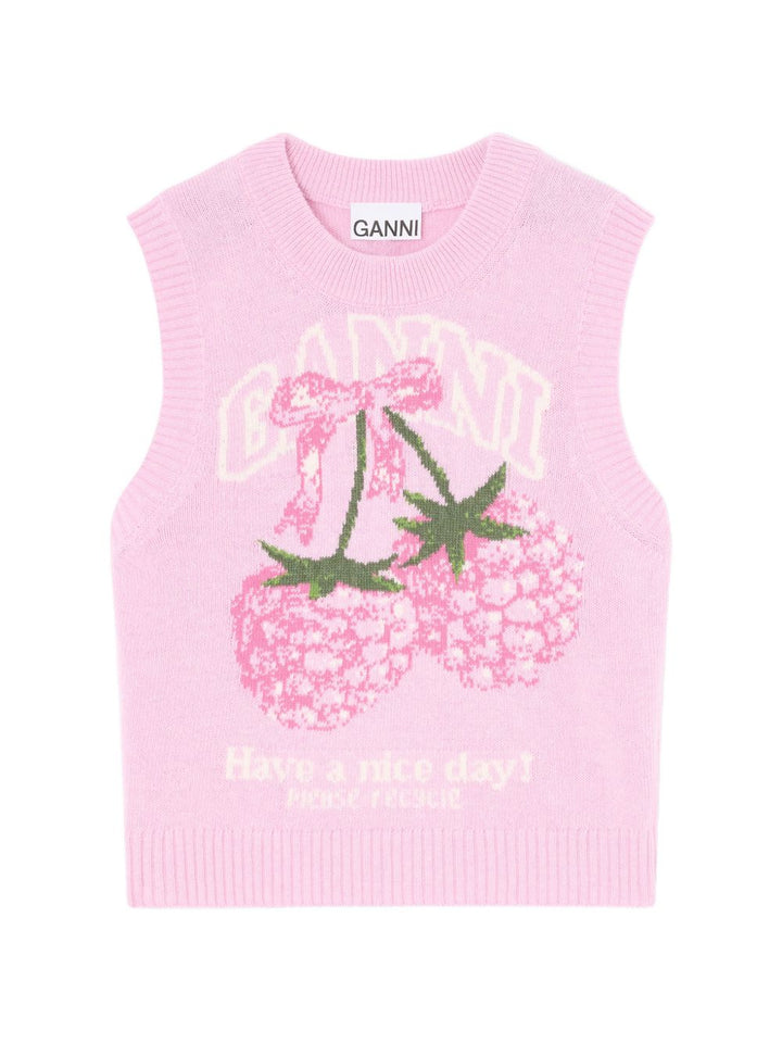 GANNI Sweaters Pink