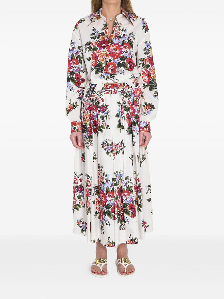 Dolce & Gabbana Dolce Gabbana-floral-print knotted shirt