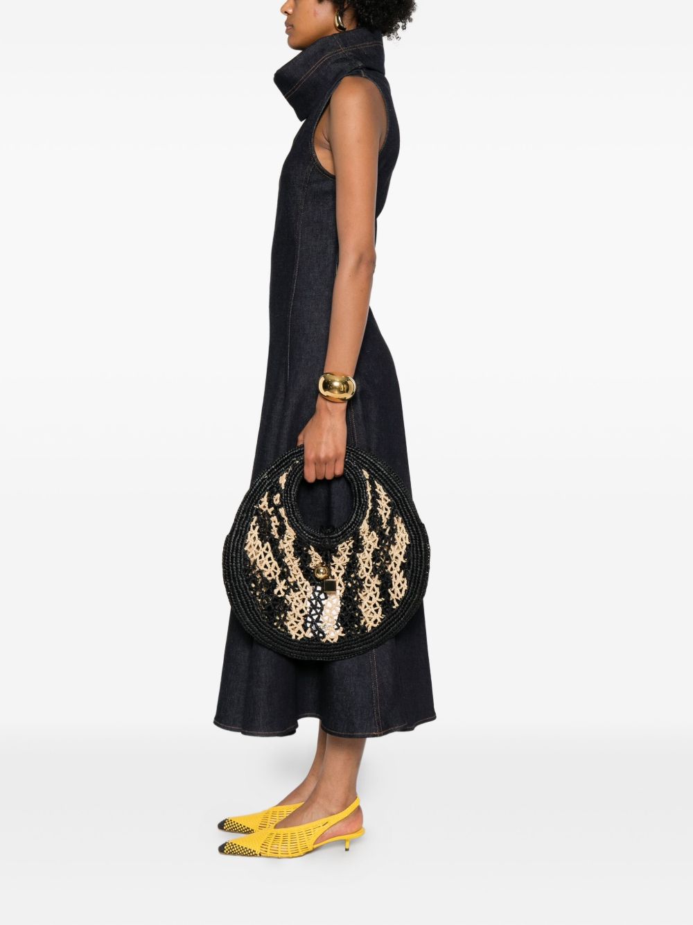 Jacquemus Spiaggia small rafia handbag