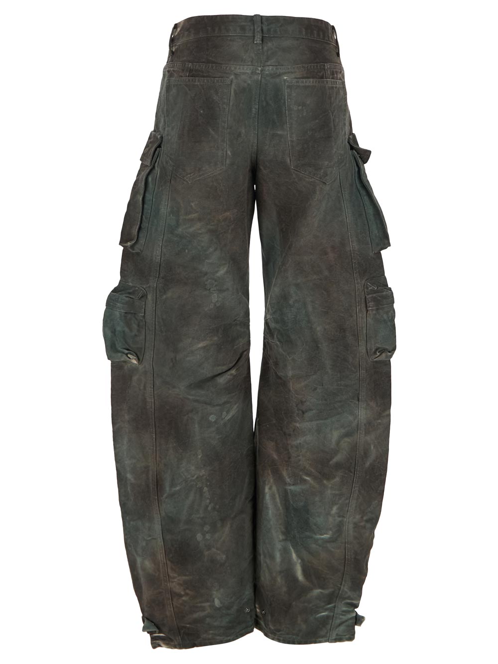 The Attico Fern Stained Green Camouflage Long Pants