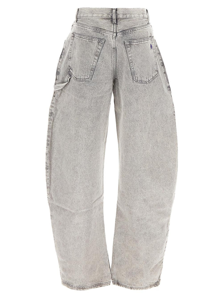 The Attico Effie Light Grey Long Pants