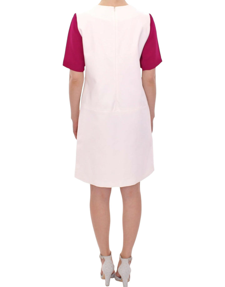 CO|TE Chic White and Pink Shift Robot Dress