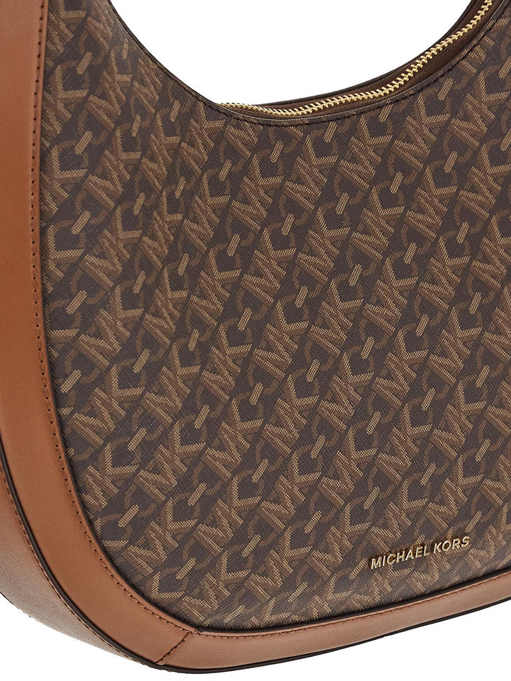 Michael Kors Preston Monogram-Pattern Shoulder Bag