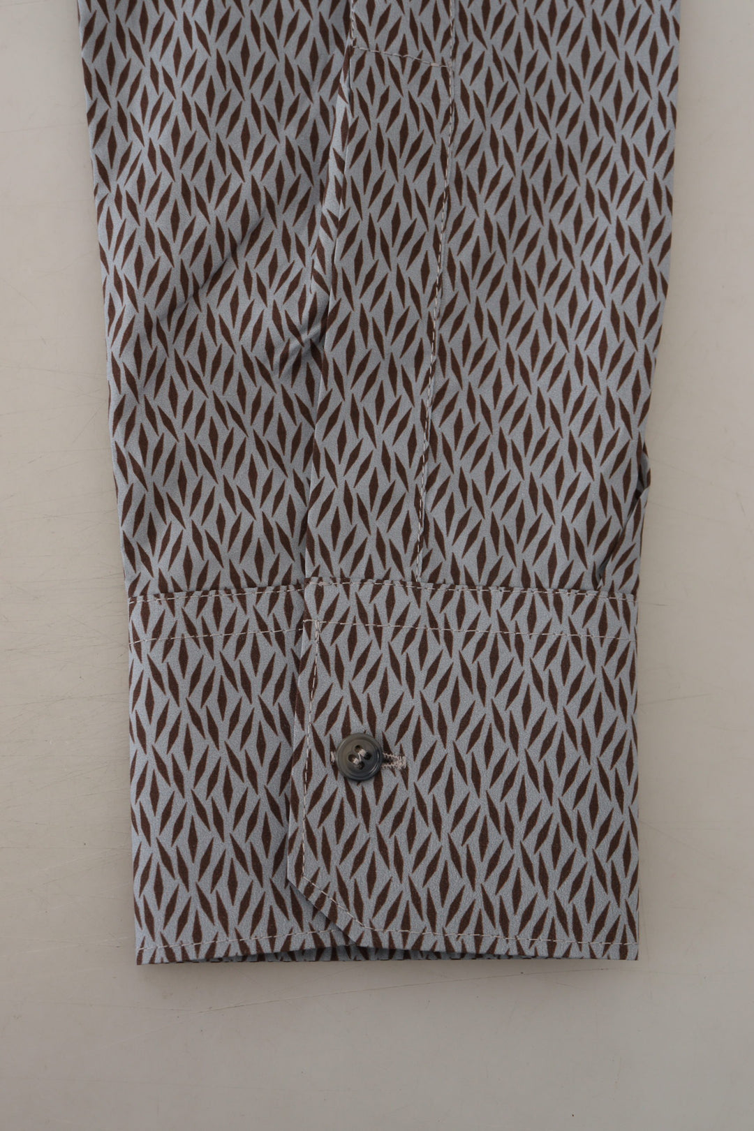 Dolce & Gabbana Gray Brown GOLD Slim Fit Dress Formal Shirt