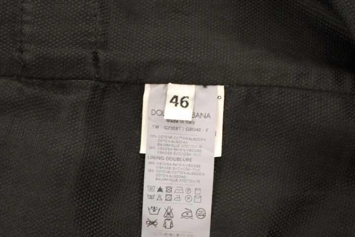 Dolce & Gabbana Black Cotton Viscose Dress Vest Blazer