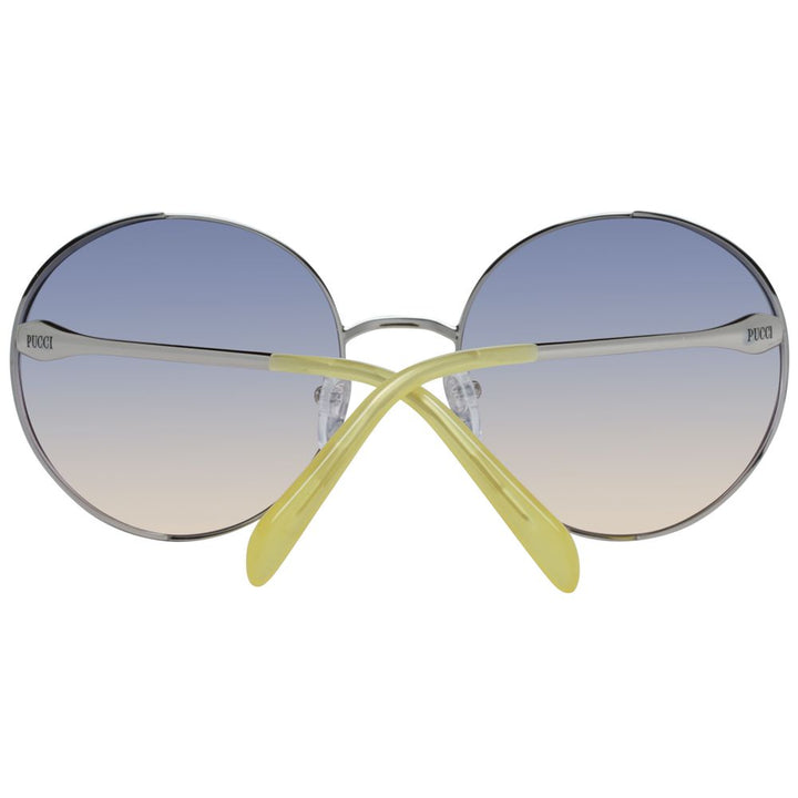 Emilio Pucci Silver Metal Sunglasses