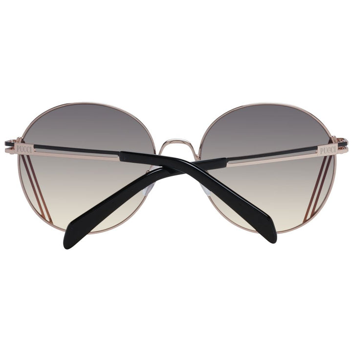 Emilio Pucci Rose Gold Metal Sunglasses