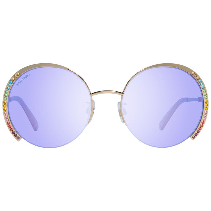 Swarovski Gold Metal Sunglasses
