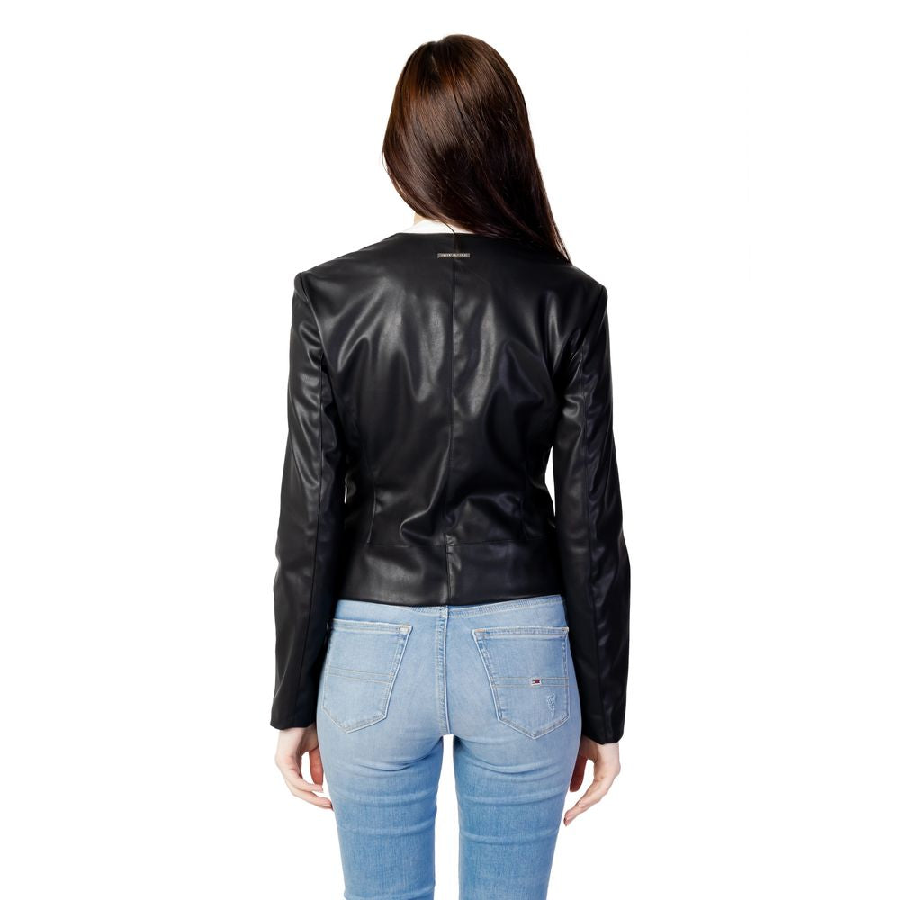 Armani Exchange Black Leather Jacket