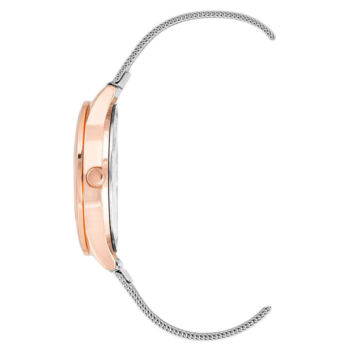 Juicy Couture Silver Stainless Steel Dress Watch