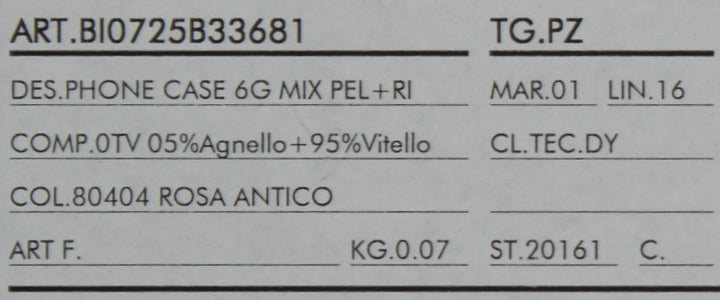 Dolce & Gabbana Pink Leather Heart Phone Cover