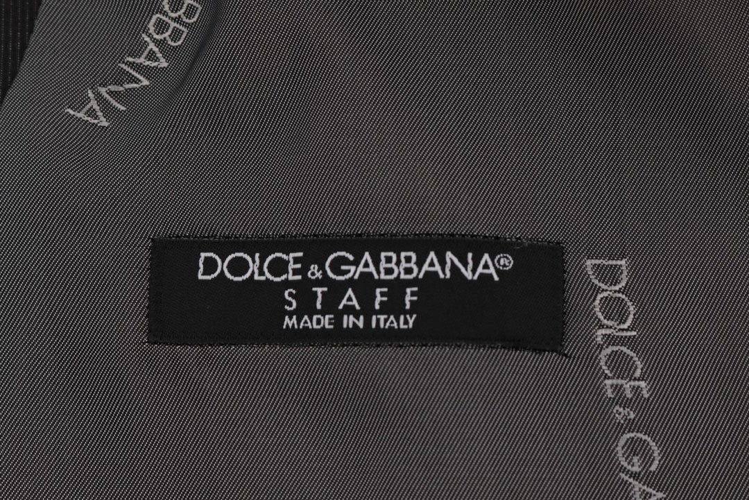 Dolce & Gabbana Gray STAFF Cotton Rayon Vest