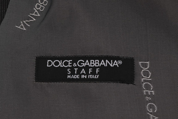 Dolce & Gabbana Gray STAFF Cotton Rayon Vest