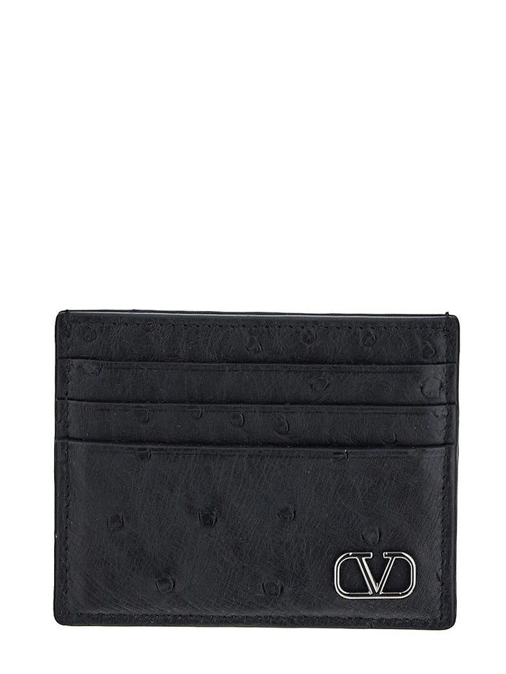 Valentino Garavani Vlogo Signature Leather Cardholder