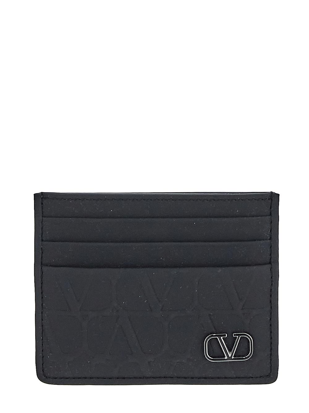 Valentino Garavani Toile Iconographe Leather Card Holder