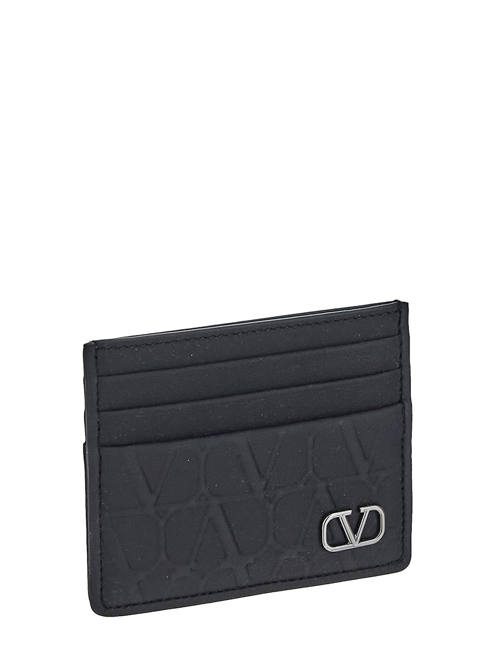Valentino Garavani Toile Iconographe Leather Card Holder
