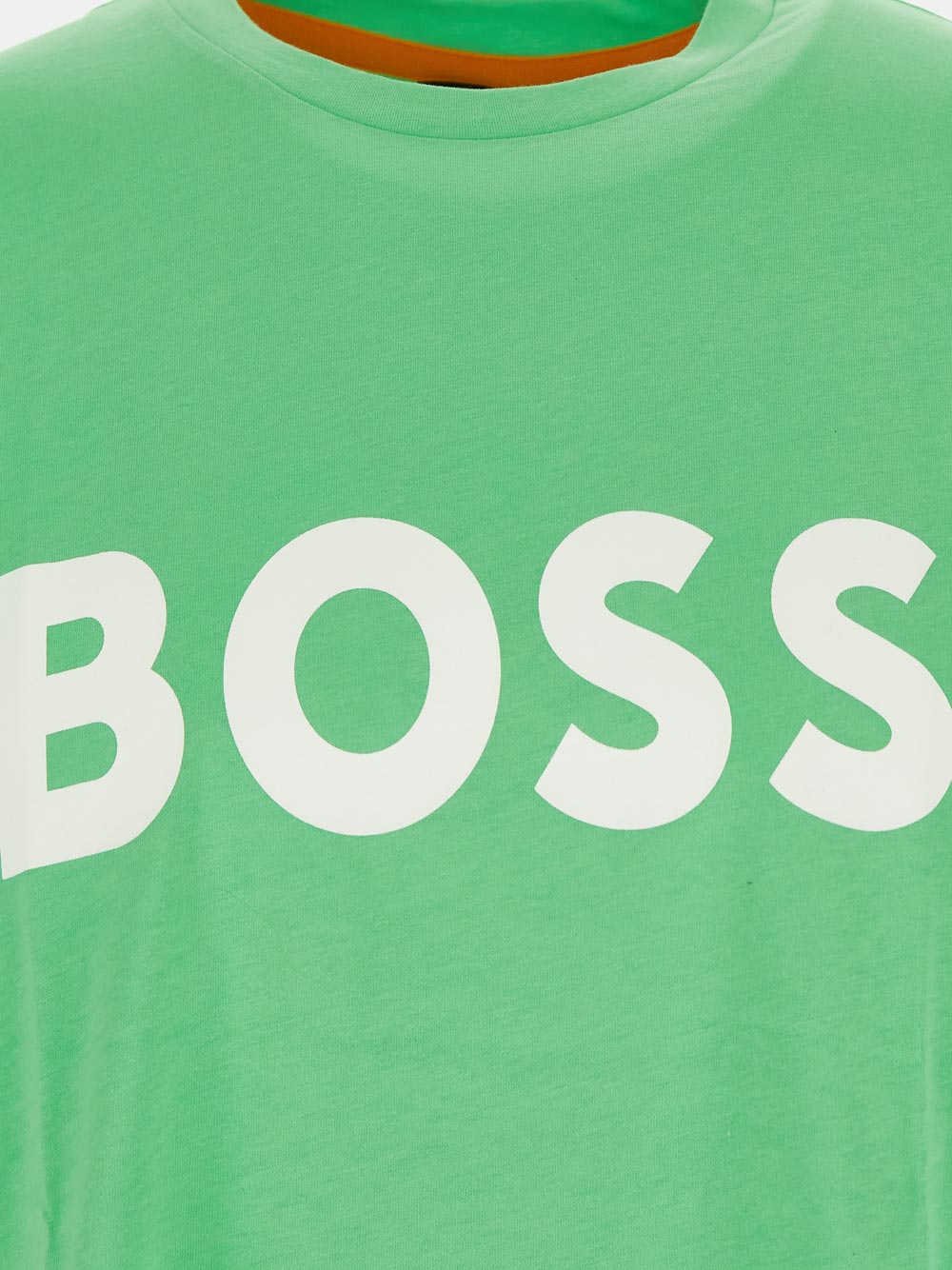 Boss Cotton-Jersey T-Shirt With Rubber-Print Logo