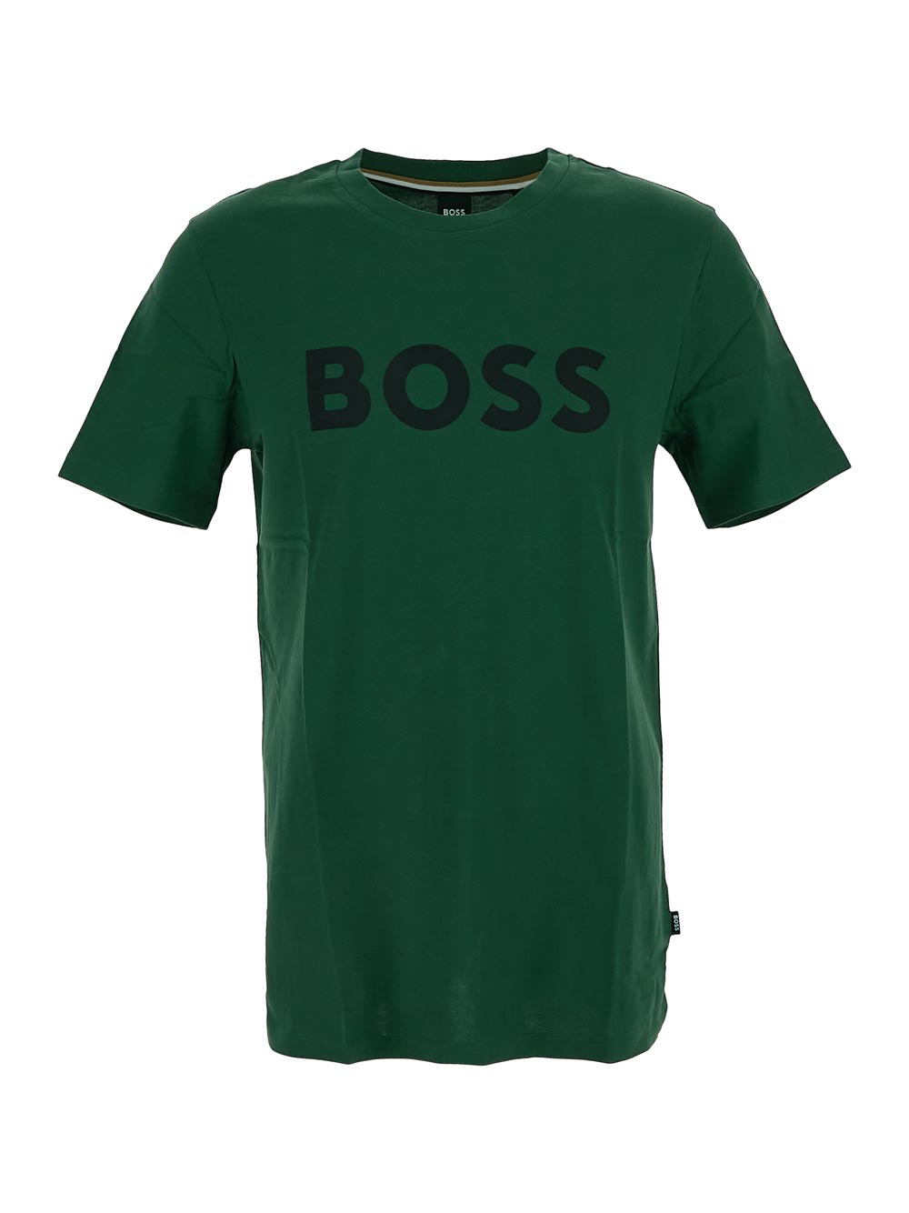 Boss Logo-Print Cotton T-Shirt