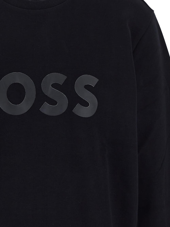 Boss Logo-Appliqué Cotton Sweatshirt