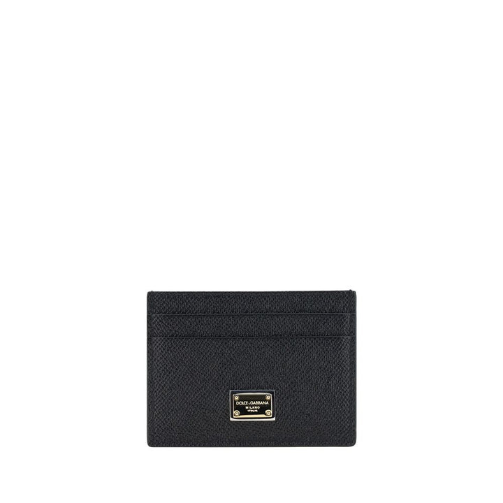 Dolce & Gabbana Black Calf Leather Bos Taurus Wallet