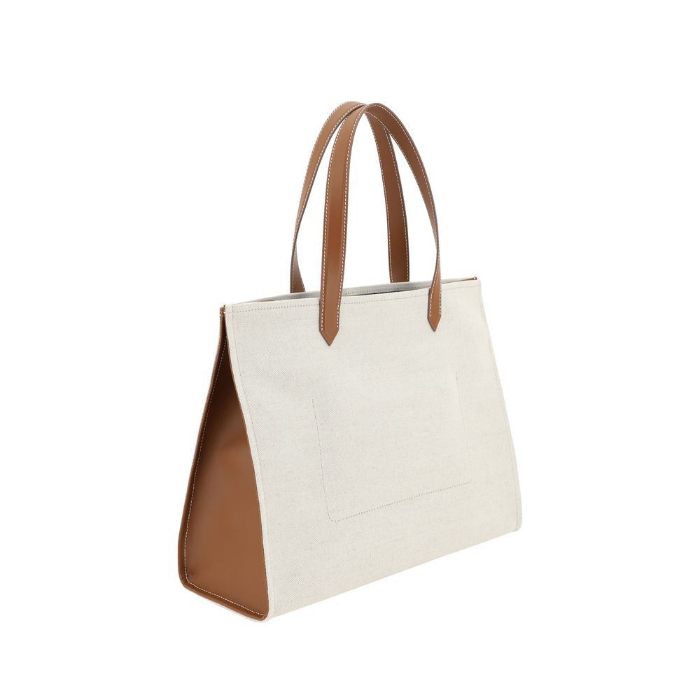 Balmain Beige Cotton Shoulder Bag