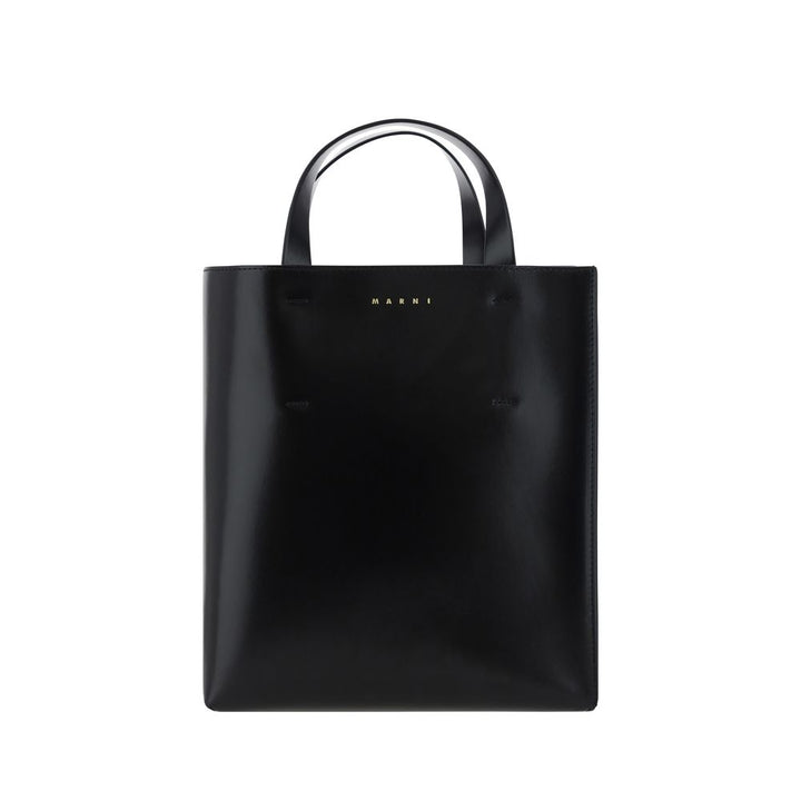 Marni Black Calf Leather Bos Taurus Handbag