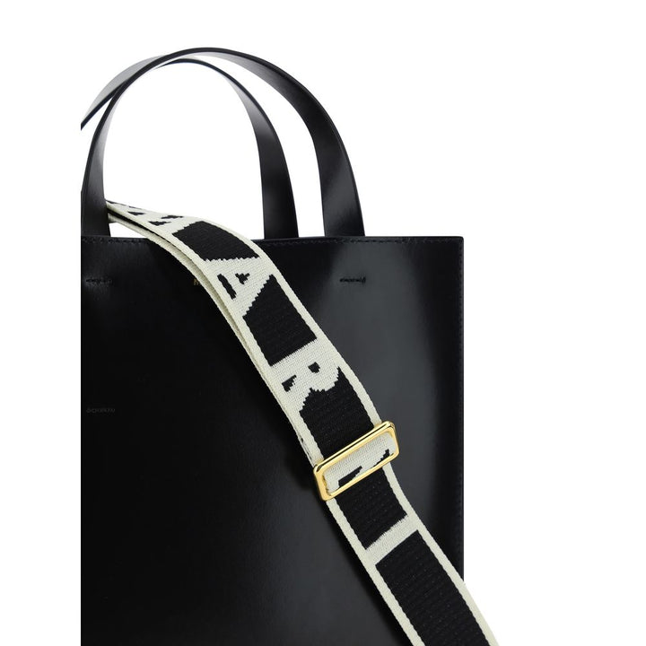 Marni Black Calf Leather Bos Taurus Handbag