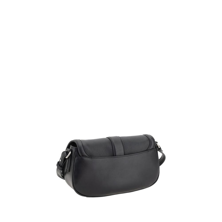 Alexander McQueen Black Calf Leather Bos Taurus Shoulder Bag