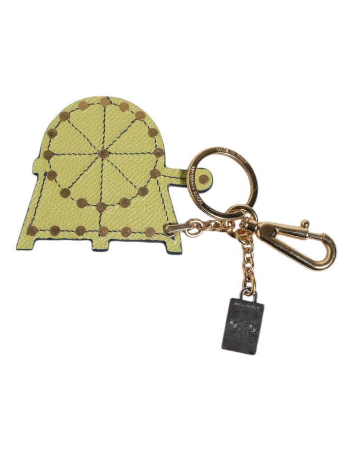 Dolce & Gabbana Multicolor Gold Tone Carretto Keychain Keyring