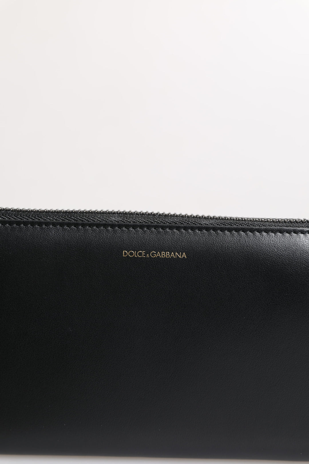 Dolce & Gabbana Black Blue Exotic Leather Embossed Continental Wallet