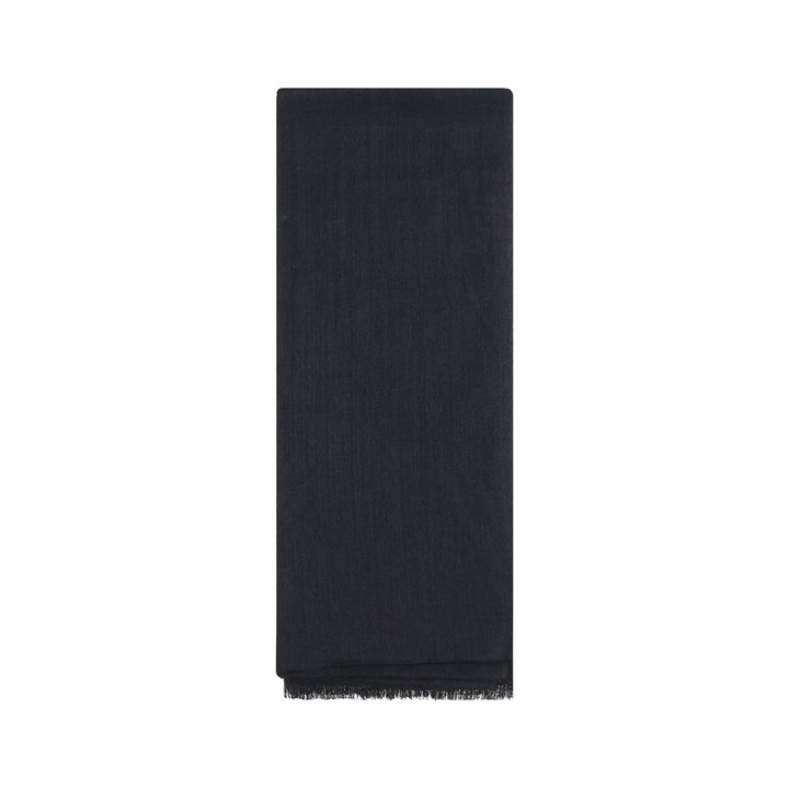 Brunello Cucinelli Black Cashmere Scarf