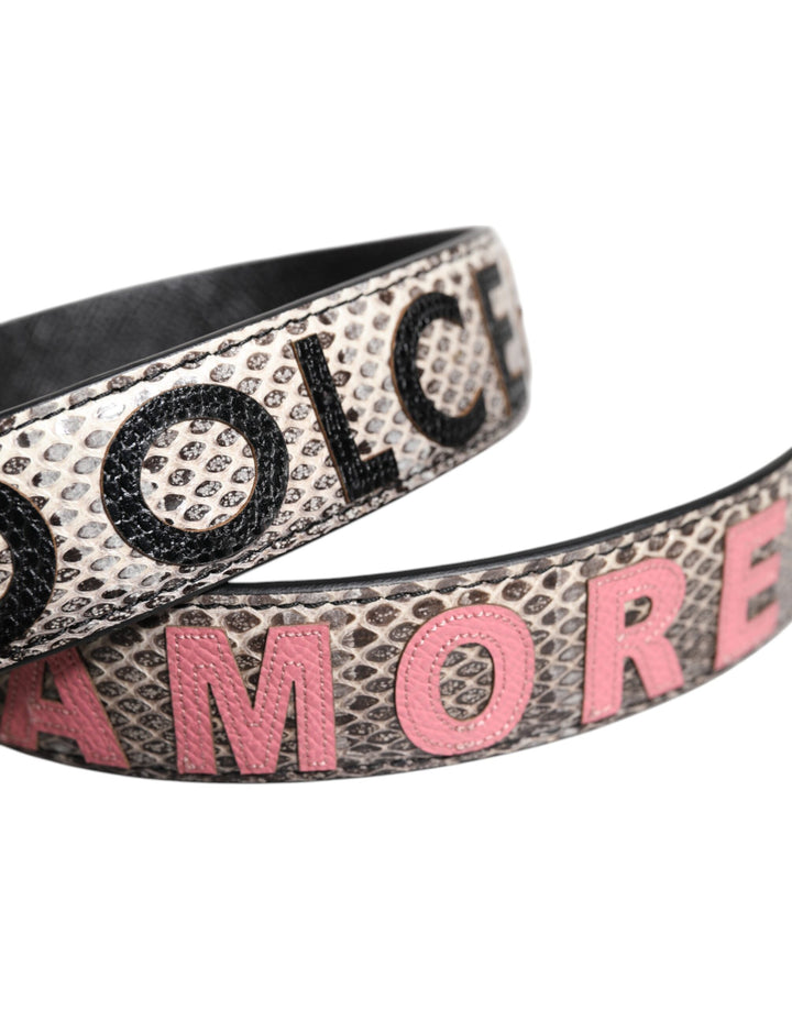 Dolce & Gabbana Multicolor DG AMORE Patch Bag Shoulder Strap