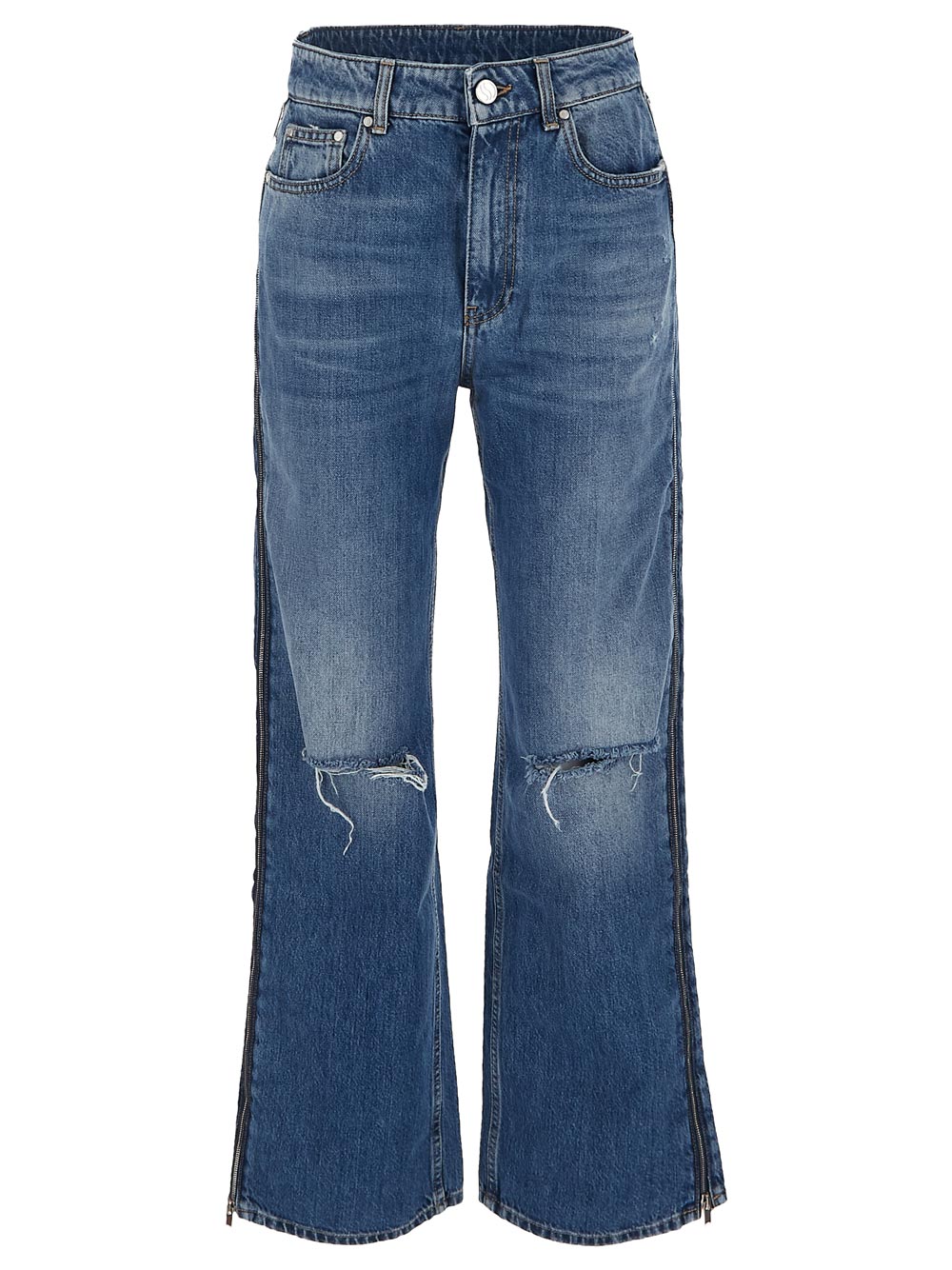 Stella Mccartney Zip-Detail Straight-Leg Jeans