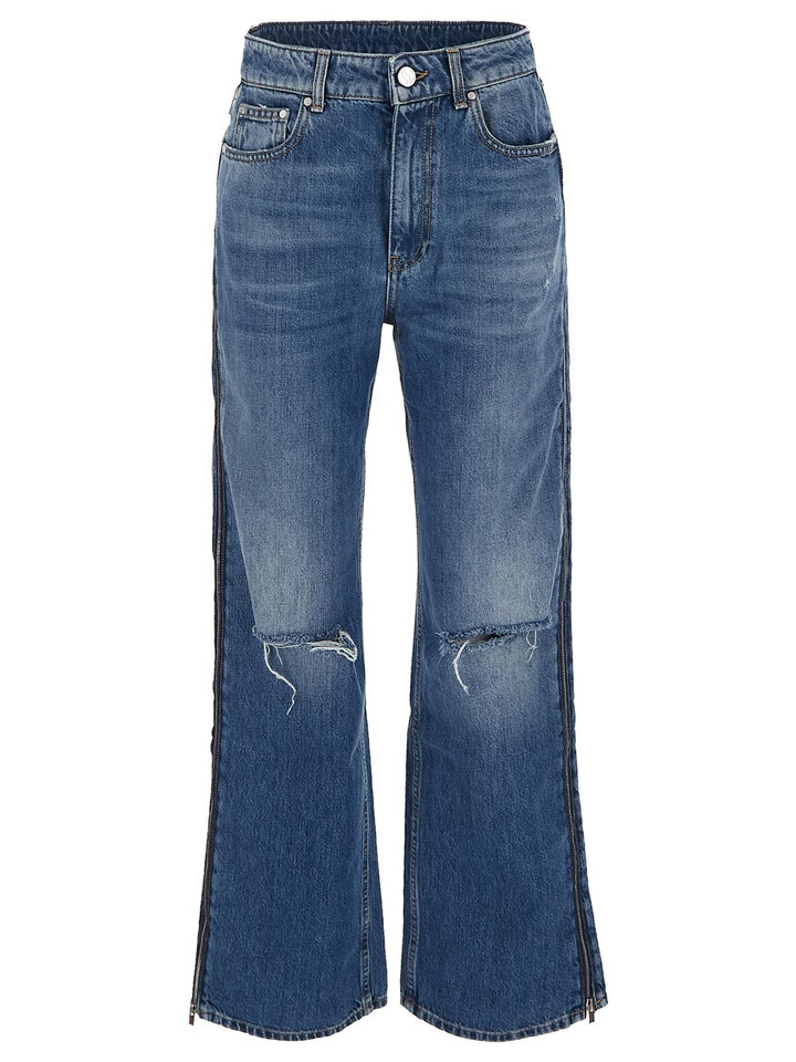 Stella Mccartney Zip-Detail Straight-Leg Jeans